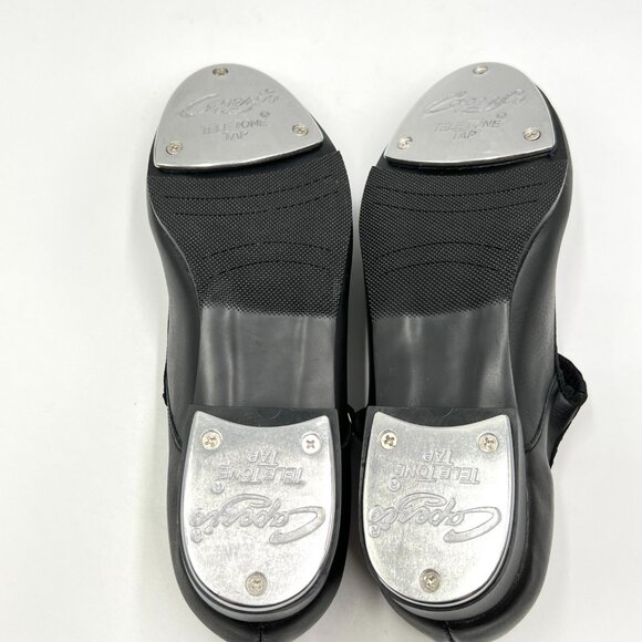 6W 6 WIDE‎ WIDTH Capezio Women's 3800 Black Leather Mary Jane Dance Tap Shoes - Picture 9 of 14